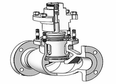 電動調(diào)節(jié)閥結(jié)構(gòu)圖